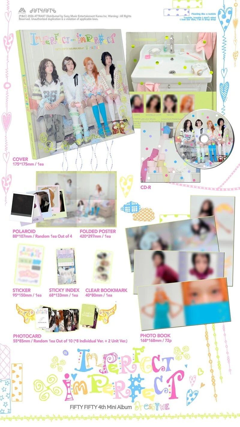 (Select ver.) FIFTY FIFTY - Imperfect-Imperfect (4th Mini Album)