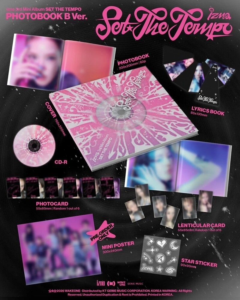 (Photobook ver. Random) izna - SET THE TEMPO (3rd mini album)