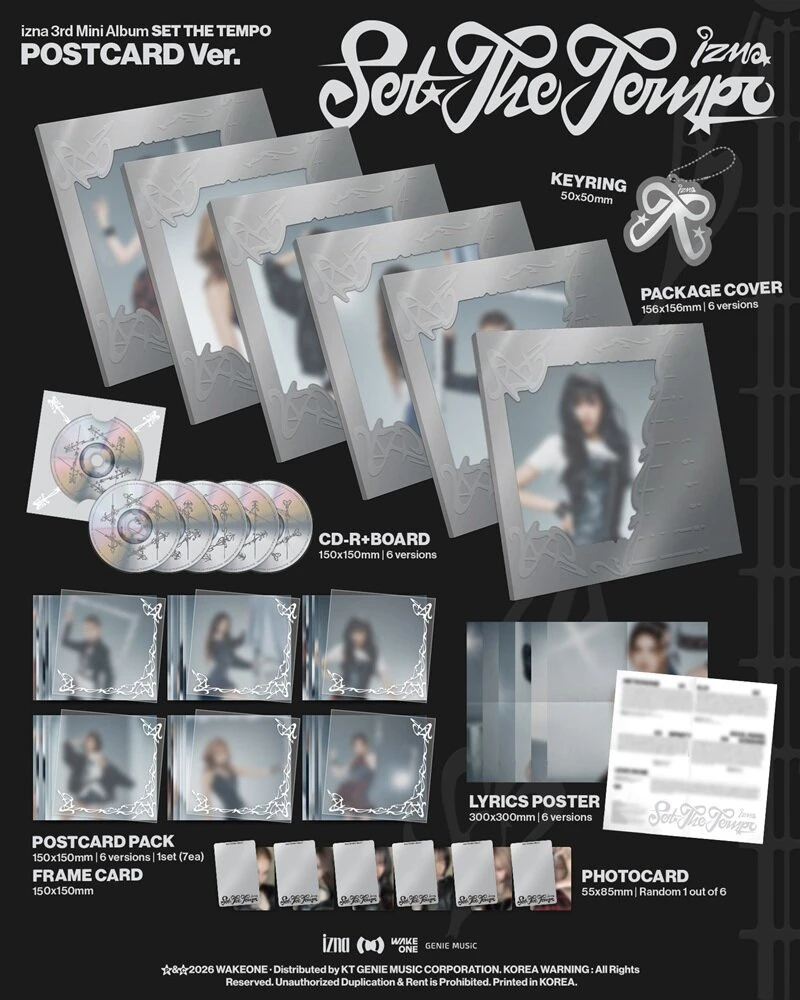 (POSTCARD ver. Random) izna - SET THE TEMPO (3rd mini album)