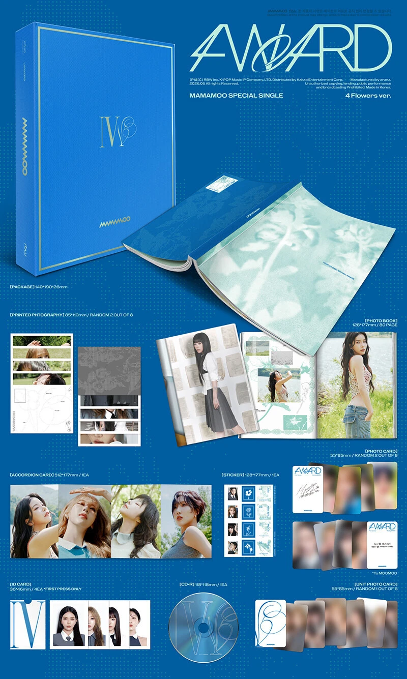 (4 Flowers ver.) MAMAMOO / Special Single Album 4WARD