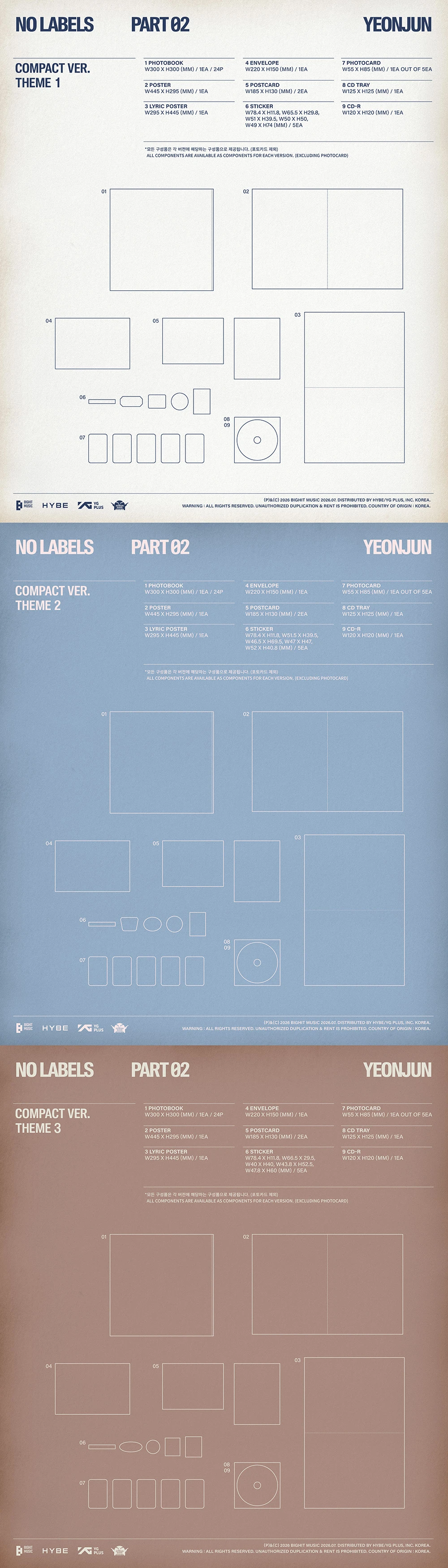YEONJUN (TXT) - NO LABELS: PART 02 (Compact Ver./random)