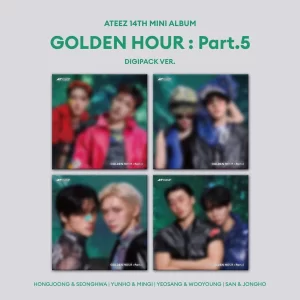K-pop альбом ATEEZ - GOLDEN HOUR : Part.5 (14 міні альбом) DIGIPACK UNIT версія