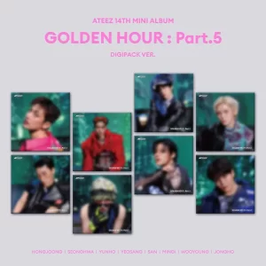 K-pop альбом ATEEZ - GOLDEN HOUR : Part.5 (14 міні альбом) DIGIPACK версія