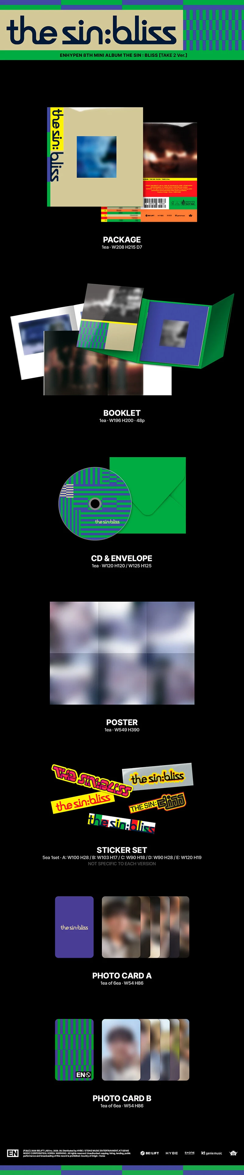 (Photobook Select Version) ENHYPEN - THE SIN : BLISS (8th mini album)