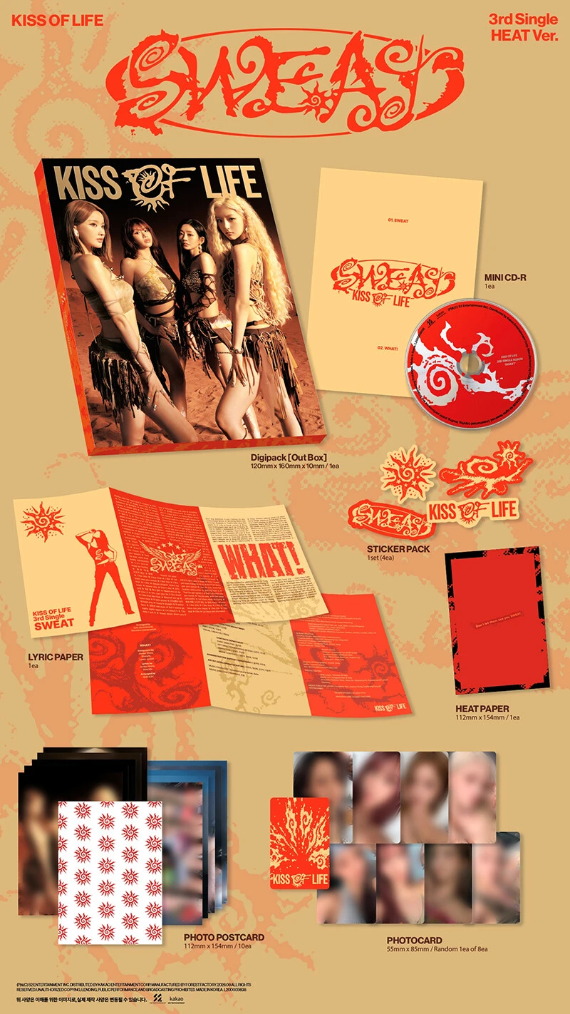 (HEAT ver.) KISS OF LIFE / SWEAT (3rd Single Album)