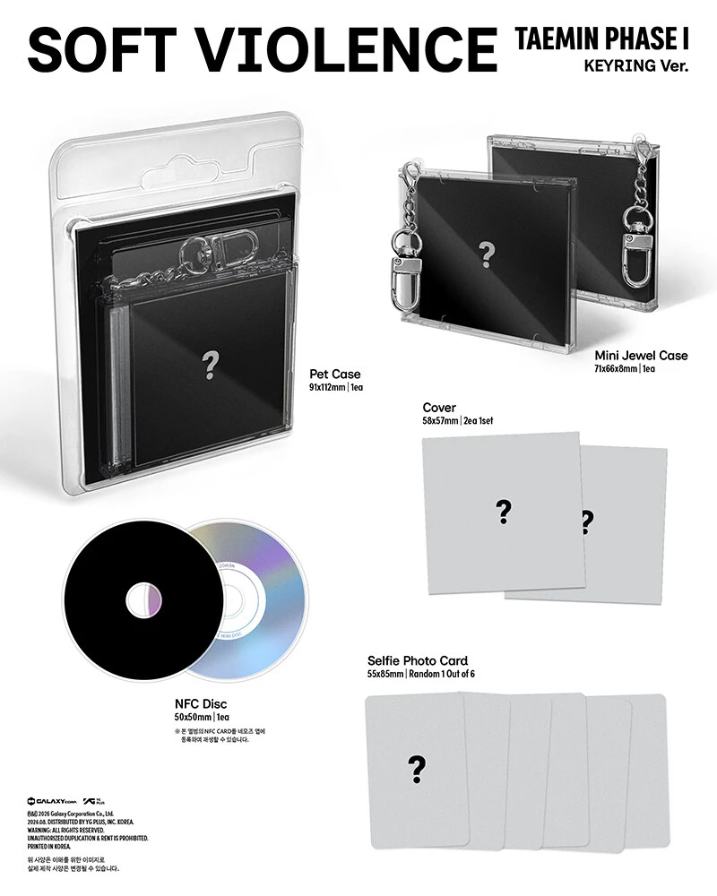 (KEYRING Ver.) TAEMIN (SHINee) / PHASE I : Soft Violence