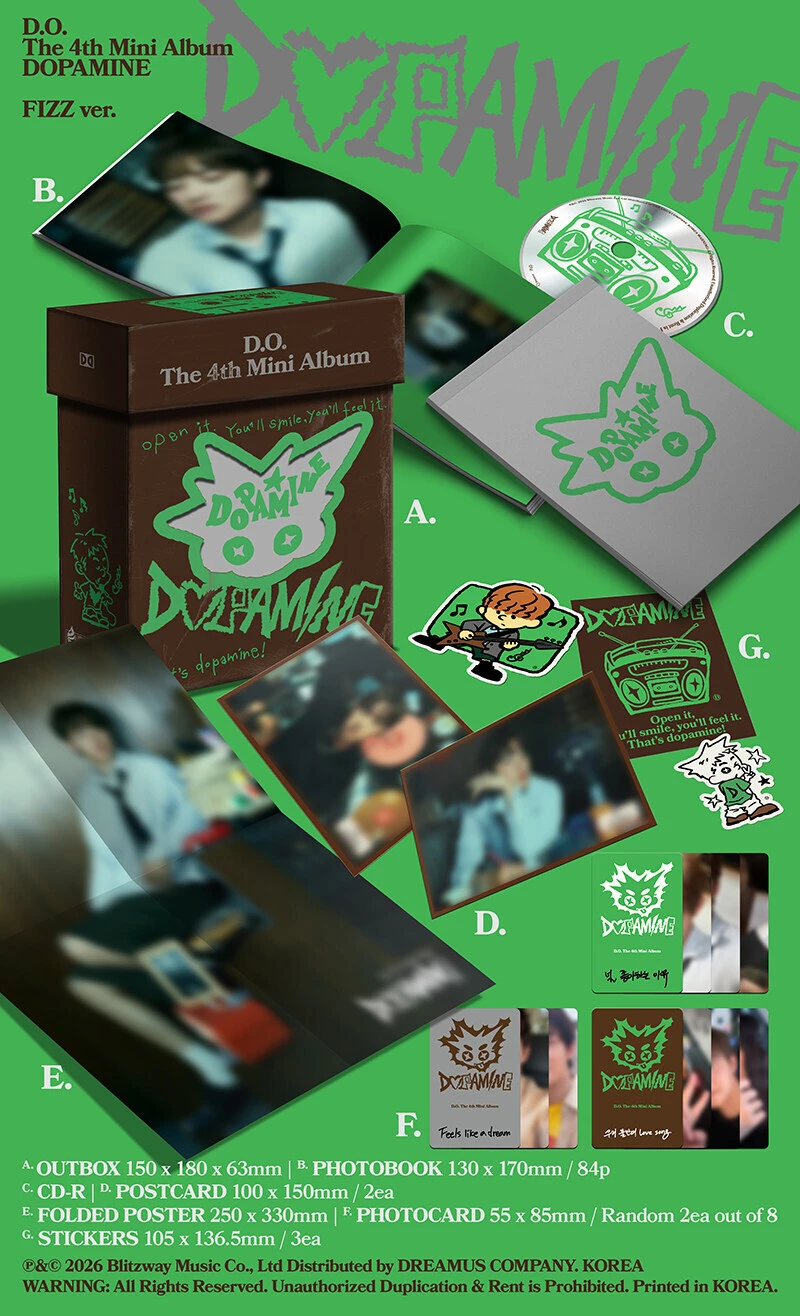 (FIZZ ver.) D.O. (EXO) / DOPAMINE (4th mini album)