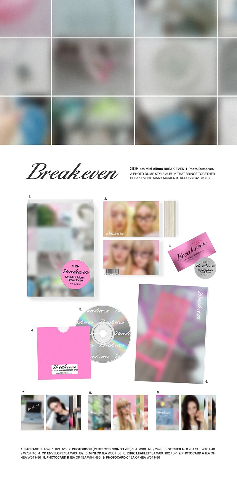 (Photo Dump ver.) ILLIT - BREAK EVEN (5th mini album)