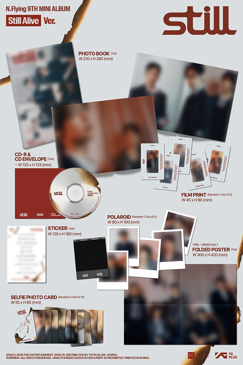 (Photobook ver. Random) N.Flying - Still (9th Mini Album)
