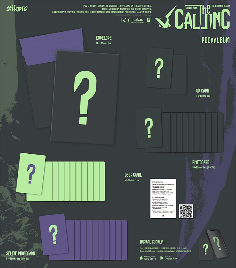 (POCAALBUM) xikers / ROUTE ZERO : The CALLING (8th mini album)