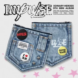 K-pop альбом Xdinary Heroes - IMPULSE (9й міні альбом) DENIM POUCH версія
