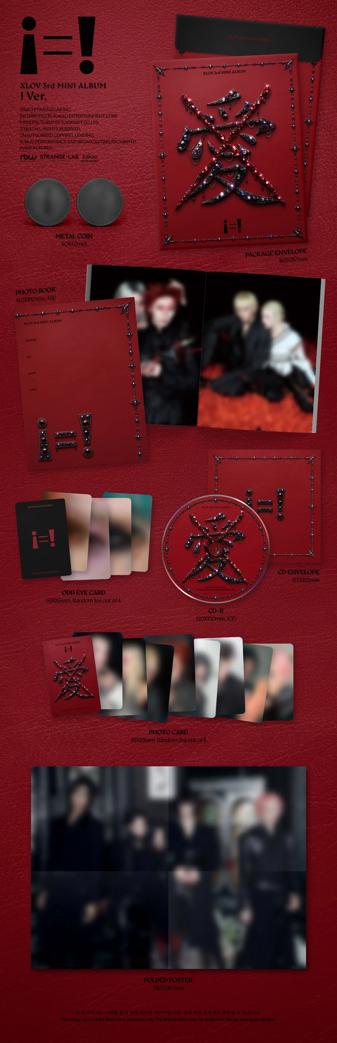 XLOV 3rd Mini Album (VERSION 1) CD