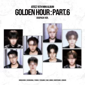 K-pop альбом ATEEZ - GOLDEN HOUR : Part.6 (15й міні альбом) DIGIPACK версія